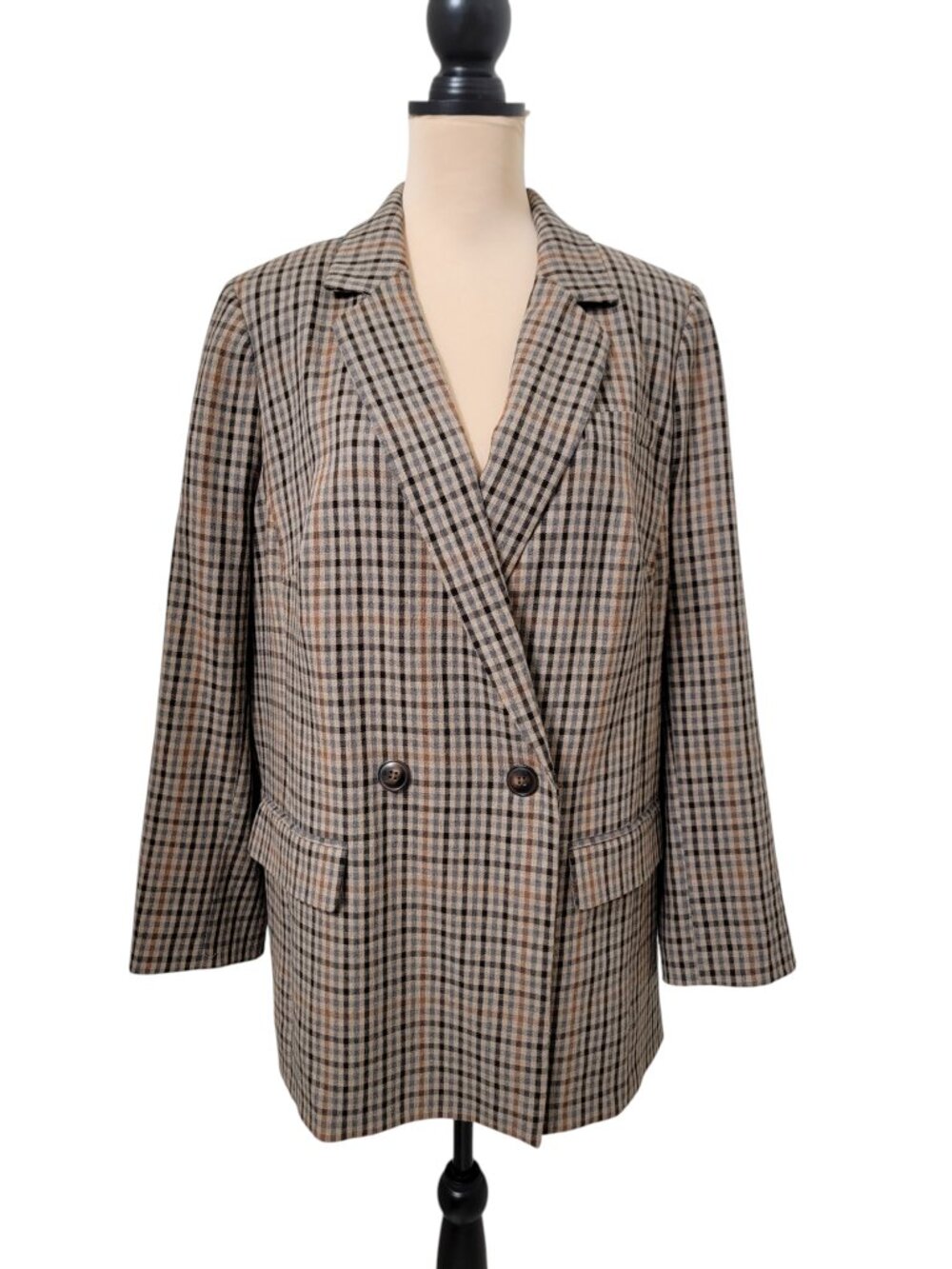Madewell Size 1X Dorset Blazer in Coster Plaid.